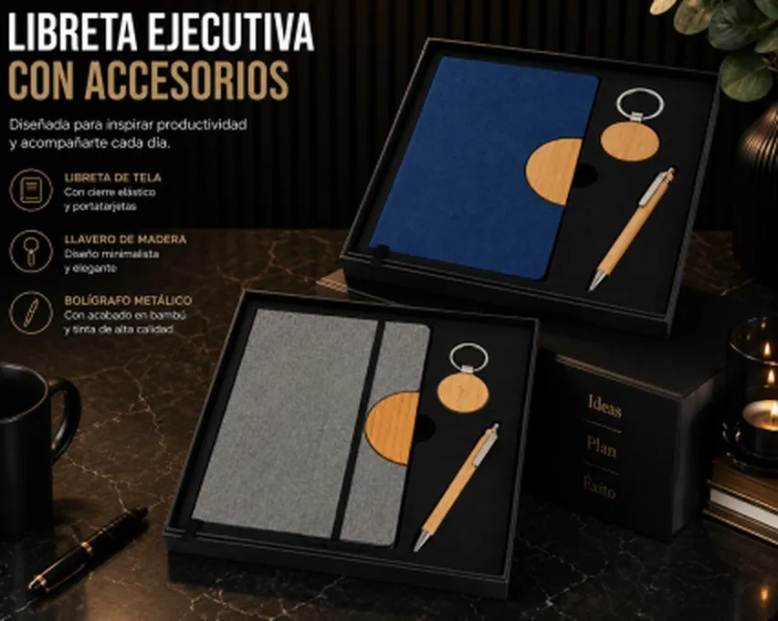 Libreta Ejecutiva con Accesorios
