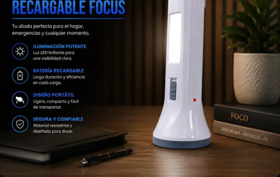 Linterna Recargable Focus