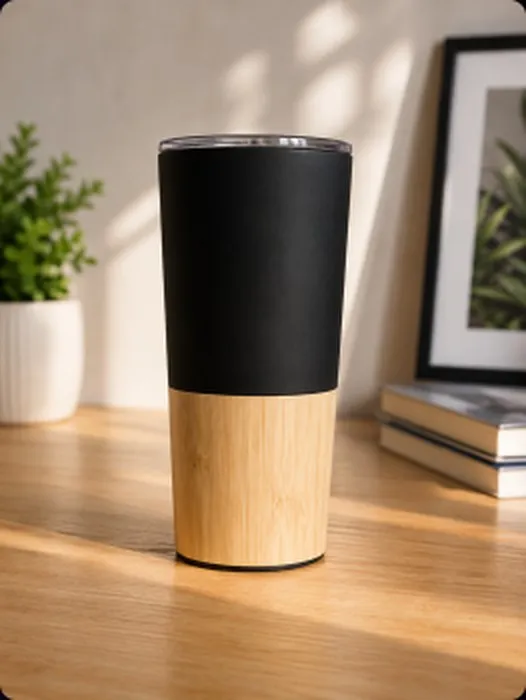Vaso Viajero Bambú Metal